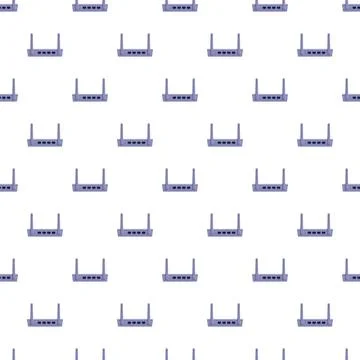 Wireless router seamless pattern creating technology background イラスト素材