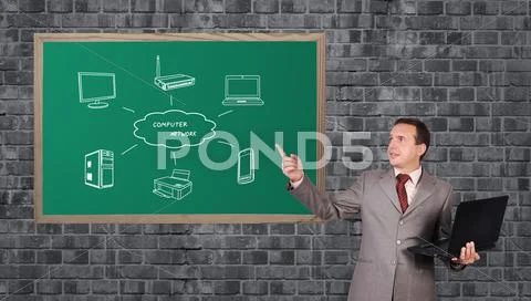 Wireless scheme Stock Illustration
