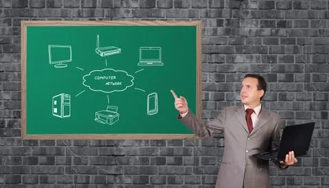 Wireless scheme Stock Illustration