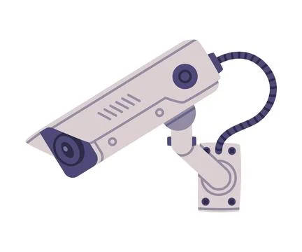 Wireless Security Camera as Closed-circuit Television Transmitting Video and Иллюстрация