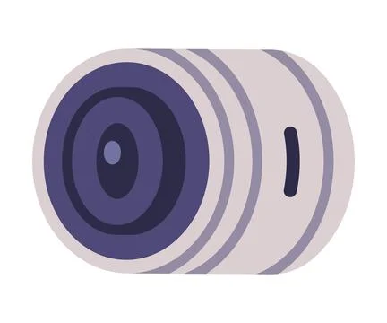 Wireless Security Camera as Closed-circuit Television Transmitting Video and Stock Illustration