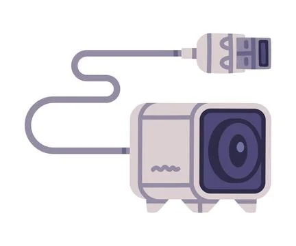 Wireless Security Camera as Closed-circuit Television Transmitting Video and 스톡 일러스트