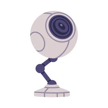 Wireless Security Camera as Closed-circuit Television Transmitting Video and 스톡 일러스트