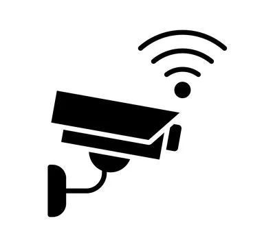 Wireless Security Camera Icon for Home and Business Surveillance Needs Stock Illustration