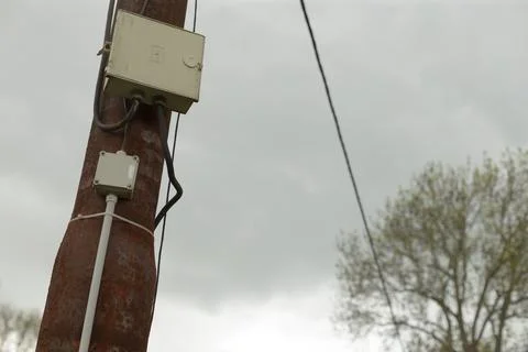Wireless sensor enclosure supporting energy and Internet of Things networks Stock Photos