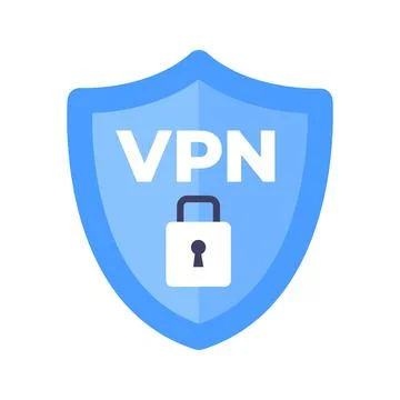 Wireless shield VPN wifi icon sign flat design vector illustration. Ilustración de archivo