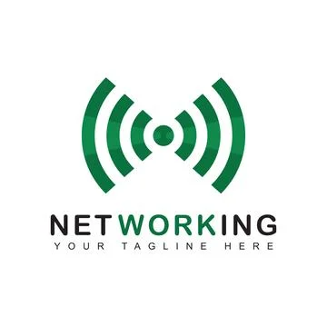 Wireless Signal logo design Stock Illustration