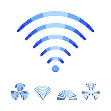 Wireless signal waves radiating communication and connectivity concept Stock Illustration