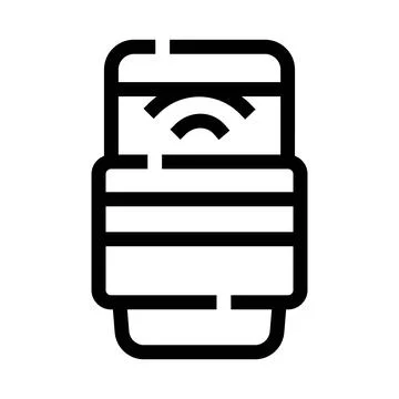 Wireless smart camera lens technology digital icon 스톡 일러스트