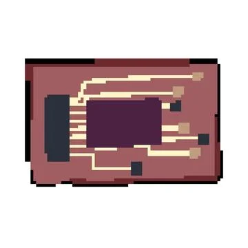 Wireless smart patch pixel art vector illustration 스톡 일러스트