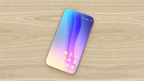 Wireless smartphone charging concept Video stock 75734740