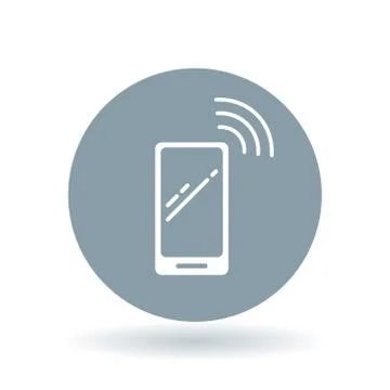 Wireless smartphone icon Stock Illustration