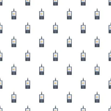 Wireless sound recorder pattern with play icon イラスト素材
