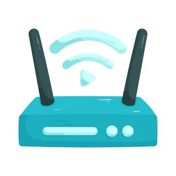Wireless streaming Illustrazione stock