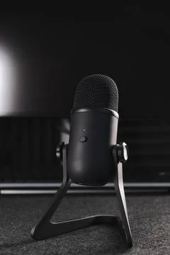 Wireless studio microphone. Stock Photos