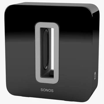 Wireless Subwoofer Sonos SUB 3D Model