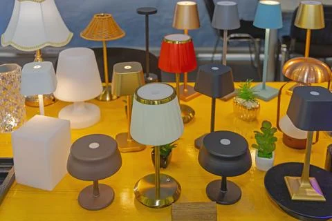 Wireless Tabletop Led Lamps 写真素材