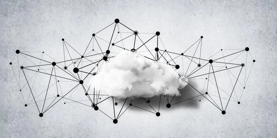 Wireless technologies for connection and sharing data as abstrac Stock Illustration