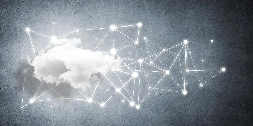 Wireless technologies for connection and sharing data as abstract concept Stock Photos