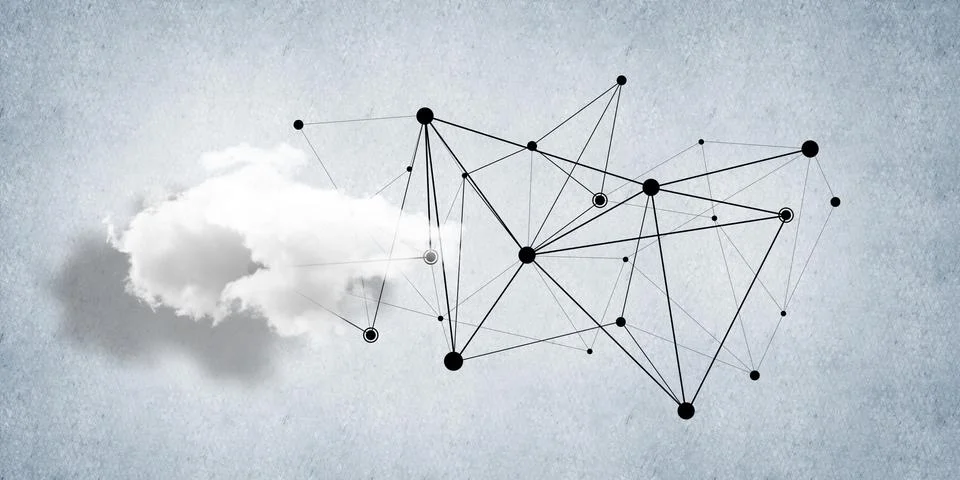Wireless technologies for connection and sharing data as abstract concept Foto stock