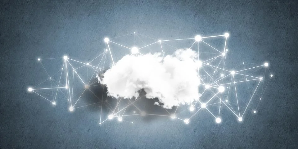 Wireless technologies for connection and sharing data as abstract concept Stock Photos