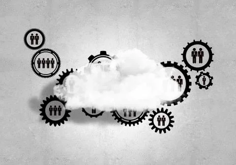 Wireless technologies for connection and sharing data as abstract concept Stock Photos