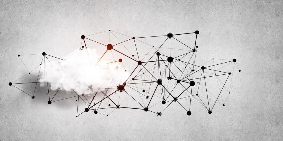 Wireless technologies for connection and sharing data as abstract concept Stock Photos