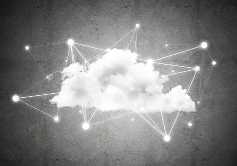 Wireless technologies for connection and sharing data as abstract concept Stock Photos