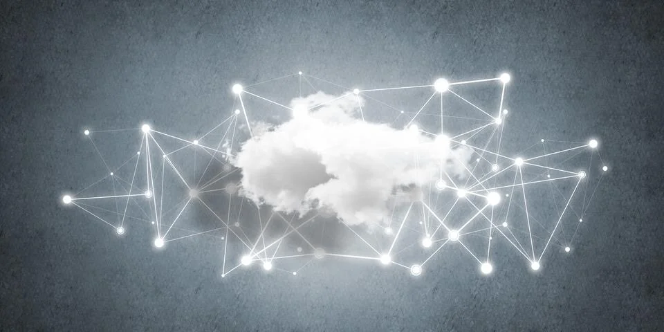 Wireless technologies for connection and sharing data as abstract concept Stock Photos