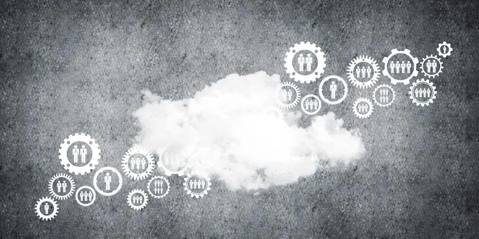 Wireless technologies for connection and sharing data as abstract concept Stock Photos