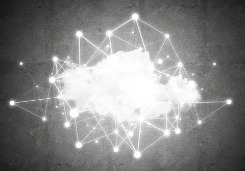Wireless technologies for connection and sharing data as abstract concept Stock Photos