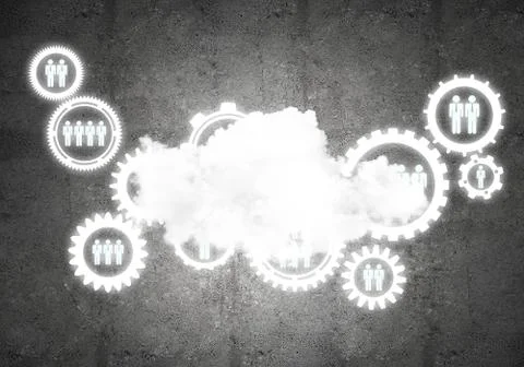 Wireless technologies for connection and sharing data as abstract concept Stock Photos