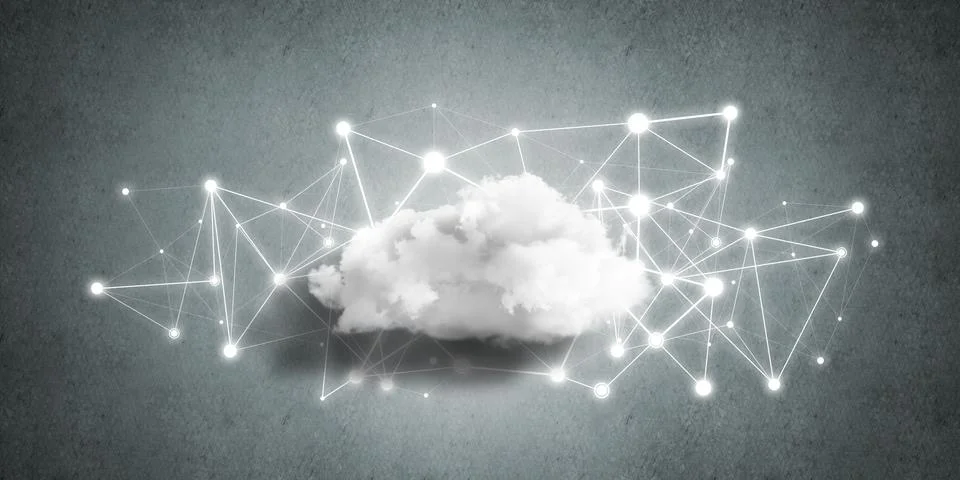Wireless technologies for connection and sharing data as abstract concept Stock Photos