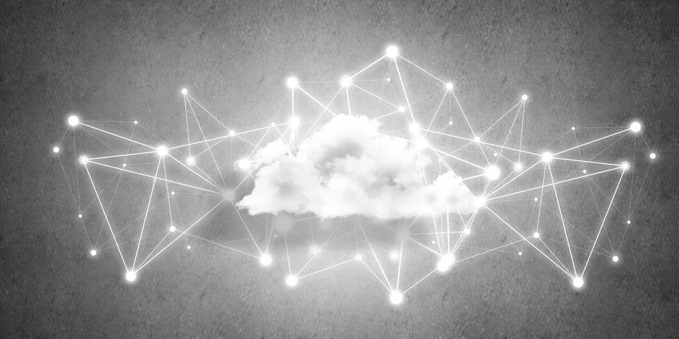 Wireless technologies for connection and sharing data as abstract concept Foto stock