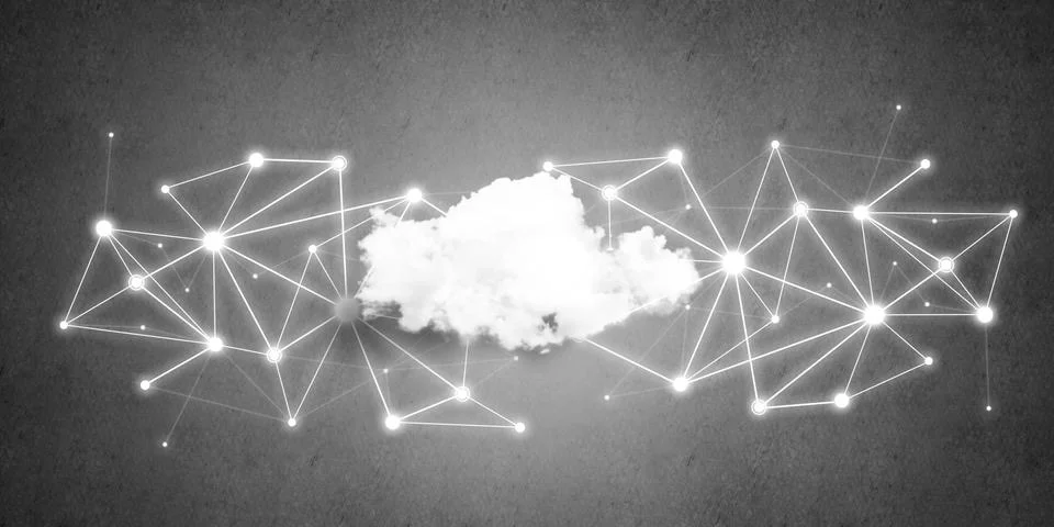 Wireless technologies for connection and sharing data as abstract concept Stock Photos