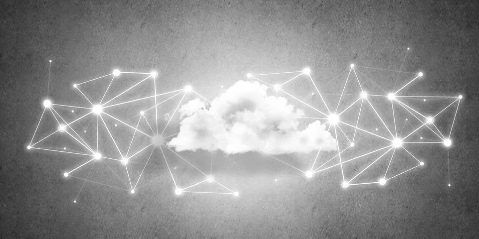 Wireless technologies for connection and sharing data as abstract concept Stock Photos