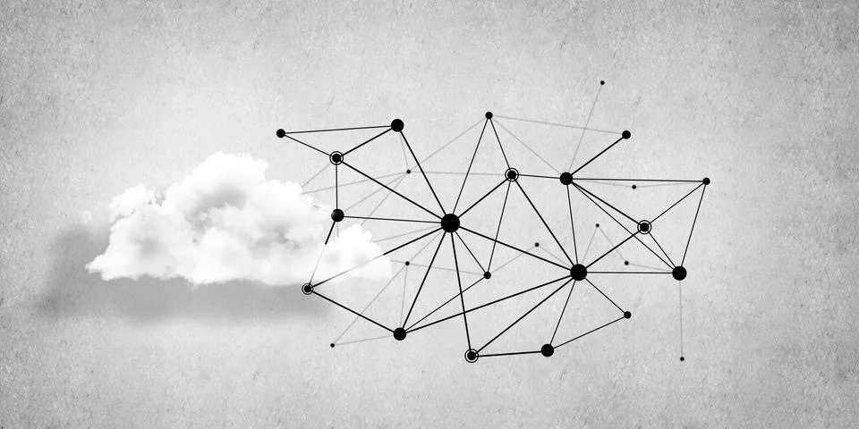 Wireless technologies for connection and sharing data as abstract concept Foto stock