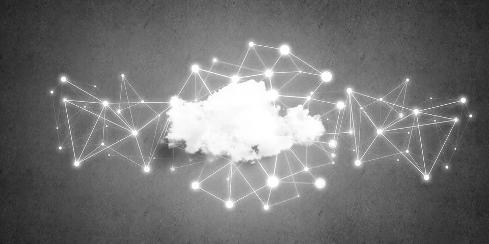 Wireless technologies for connection and sharing data as abstract concept Stock Photos