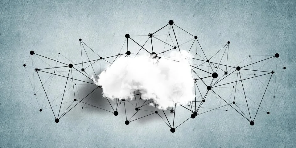 Wireless technologies for connection and sharing data as abstract concept Stock Photos