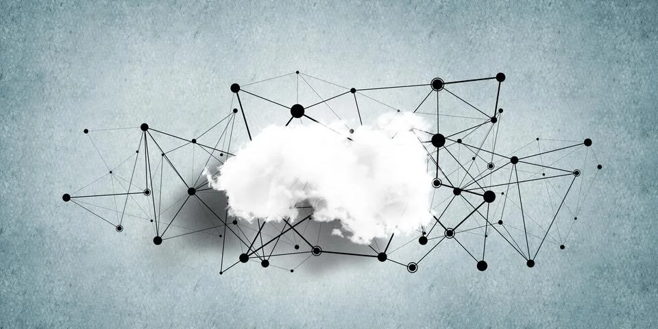 Wireless technologies for connection and sharing data as abstract concept Stock Photos