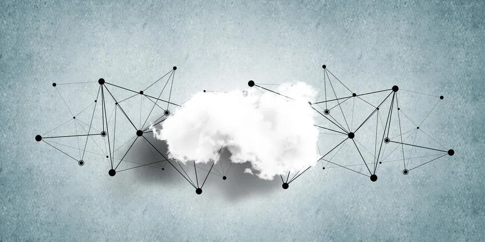Wireless technologies for connection and sharing data as abstract concept Stock Photos