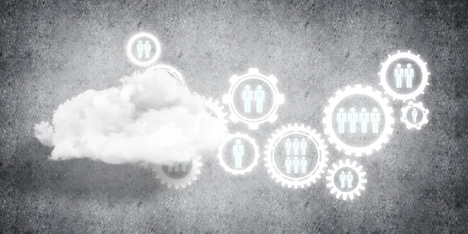 Wireless technologies for connection and sharing data as abstract concept Stock Photos