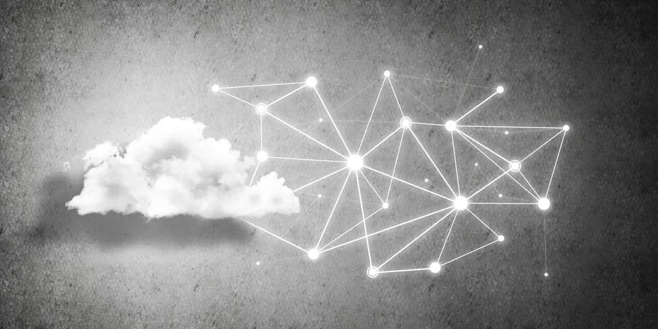 Wireless technologies for connection and sharing data as abstract concept Stock Photos