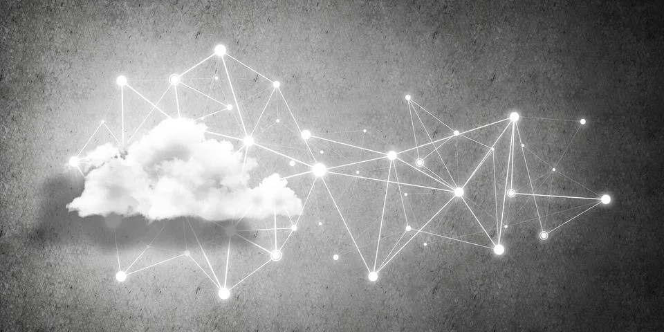 Wireless technologies for connection and sharing data as abstract concept Stock Photos