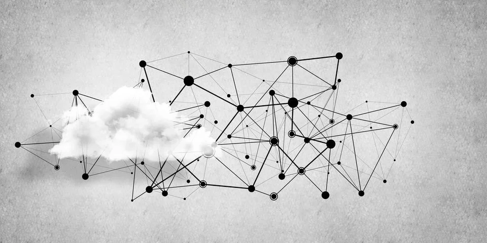 Wireless technologies for connection and sharing data as abstract concept Foto stock