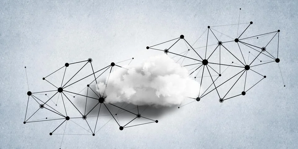 Wireless technologies for connection and sharing data as abstract concept Stock Photos