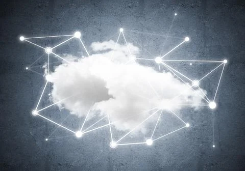 Wireless technologies for connection and sharing data as abstract concept Foto stock