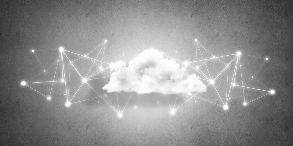 Wireless technologies for connection and sharing data as abstract concept Foto stock