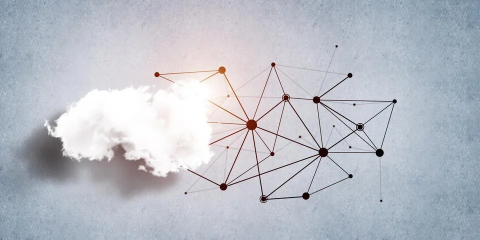 Wireless technologies for connection and sharing data as abstract concept Stock Photos