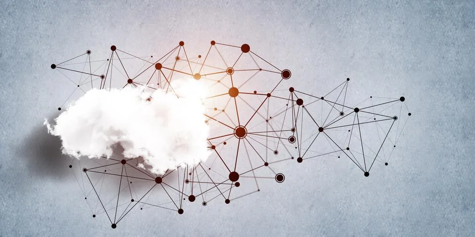 Wireless technologies for connection and sharing data as abstract concept Stock Photos